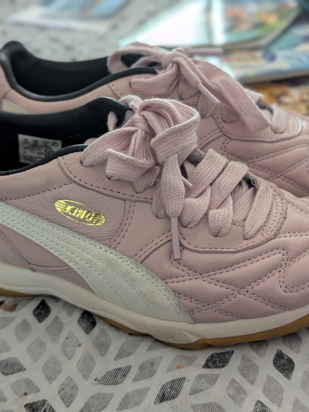 PUMA Women's Pink Lace-Up Sneaker
